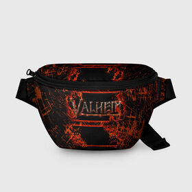 Поясная сумка 3D с принтом Valheim. в городе Новоалтайск, 100% полиэстер | плотная ткань, ремень с регулируемой длиной, внутри несколько карманов для мелочей, основное отделение и карман с обратной стороны сумки застегиваются на молнию | esport | games | valheim | валхейм | вальхейм | игроки | игролюбители | игроманы | игры | киберспорт | симулятор выживания | скандинавская мифология | экшен
