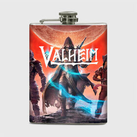 Фляга с принтом Valheim. в городе Новоалтайск, металлический корпус | емкость 0,22 л, размер 125 х 94 мм. Виниловая наклейка запечатывается полностью | esport | games | valheim | валхейм | вальхейм | игроки | игролюбители | игроманы | игры | киберспорт | симулятор выживания | скандинавская мифология | экшен