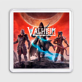 Магнит 55*55 с принтом Valheim. в городе Новоалтайск, Пластик | Размер: 65*65 мм; Размер печати: 55*55 мм | Тематика изображения на принте: esport | games | valheim | валхейм | вальхейм | игроки | игролюбители | игроманы | игры | киберспорт | симулятор выживания | скандинавская мифология | экшен