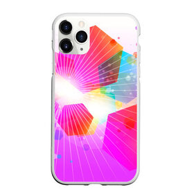 Чехол для iPhone 11 Pro Max матовый с принтом шечтиугольники яркие в городе Новоалтайск, Силикон |  | абстракция | геометрия | линии | лучи | радуга | фигуры | цвета | щестиугольник | яркие