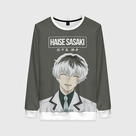 Женский свитшот 3D с принтом HAISE SASAKE Tokyo Ghoul в городе Новоалтайск, 100% полиэстер с мягким внутренним слоем | круглый вырез горловины, мягкая резинка на манжетах и поясе, свободная посадка по фигуре | anime | kaneki ken | tokyo ghoul | tokyo ghoul: re | аниме | анимэ | гули | джузо сузуя | канеки кен | кузен йошимура | наки | нишики нишио | ре | ренджи йомо | ризе камиширо | токийский гуль | тоука киришима | ута