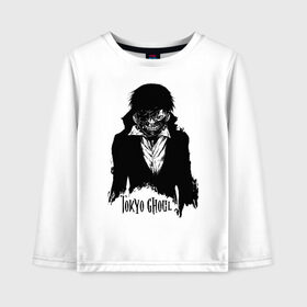 Детский лонгслив хлопок с принтом Kaneki Ken Tokyo Ghoul в городе Новоалтайск, 100% хлопок | круглый вырез горловины, полуприлегающий силуэт, длина до линии бедер | anime | kaneki ken | tokyo ghoul | tokyo ghoul: re | аниме | анимэ | гули | джузо сузуя | канеки кен | кузен йошимура | наки | нишики нишио | ре | ренджи йомо | ризе камиширо | токийский гуль | тоука киришима | ута