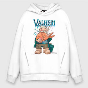 Мужское худи Oversize хлопок с принтом Valheim в городе Новоалтайск, френч-терри — 70% хлопок, 30% полиэстер. Мягкий теплый начес внутри —100% хлопок | боковые карманы, эластичные манжеты и нижняя кромка, капюшон на магнитной кнопке | fantasy | mmo | valheim | valve | валхейм | вальхейм | викинги | выживалка | игра | королевская битва | ммо | ролевая игра | фэнтази