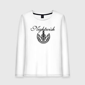 Женский лонгслив хлопок с принтом Nightwish Logo / Найтвиш (Z) в городе Новоалтайск, 100% хлопок |  | music | night wish | nightwish | nuclear blast | rock | spinefarm | лого | музыка | найт виш | найтвиш | рок | симфоник метал | тарья турунен | флор янсен