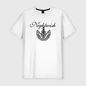 Мужская футболка хлопок Slim с принтом Nightwish Logo / Найтвиш (Z) в городе Новоалтайск, 92% хлопок, 8% лайкра | приталенный силуэт, круглый вырез ворота, длина до линии бедра, короткий рукав | music | night wish | nightwish | nuclear blast | rock | spinefarm | лого | музыка | найт виш | найтвиш | рок | симфоник метал | тарья турунен | флор янсен