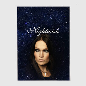 Постер с принтом Nightwish | Tarja Turunen (Z) в городе Новоалтайск, 100% бумага
 | бумага, плотность 150 мг. Матовая, но за счет высокого коэффициента гладкости имеет небольшой блеск и дает на свету блики, но в отличии от глянцевой бумаги не покрыта лаком | music | nightwish | nuclear blast | rock | spinefarm | tarja turunen | лого | музыка | найтвиш | рок | симфоник метал | тарья турунен | флор янсен