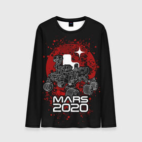 Мужской лонгслив 3D с принтом МАРС 2020, Perseverance в городе Новоалтайск, 100% полиэстер | длинные рукава, круглый вырез горловины, полуприлегающий силуэт | mars 2020 | nasa | perseverance | космос | марс | марс 2020 | марсоход | персеверенс