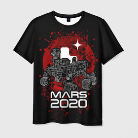 Мужская футболка 3D с принтом МАРС 2020, Perseverance в городе Новоалтайск, 100% полиэфир | прямой крой, круглый вырез горловины, длина до линии бедер | mars 2020 | nasa | perseverance | космос | марс | марс 2020 | марсоход | персеверенс