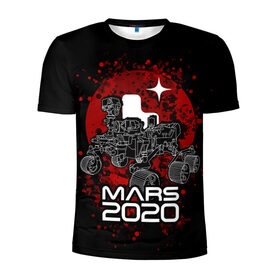 Мужская футболка 3D спортивная с принтом МАРС 2020, Perseverance в городе Новоалтайск, 100% полиэстер с улучшенными характеристиками | приталенный силуэт, круглая горловина, широкие плечи, сужается к линии бедра | Тематика изображения на принте: mars 2020 | nasa | perseverance | космос | марс | марс 2020 | марсоход | персеверенс