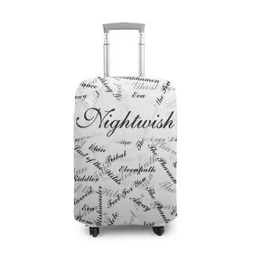 Чехол для чемодана 3D с принтом Nightwish Songs / Найтвиш песни (Z) в городе Новоалтайск, 86% полиэфир, 14% спандекс | двустороннее нанесение принта, прорези для ручек и колес | music | nightwish | nuclear blast | rock | spinefarm | лого | музыка | найтвиш | рок | симфоник метал | тарья турунен | флор янсен