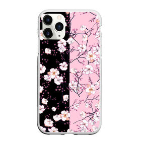Чехол для iPhone 11 Pro Max матовый с принтом САКУРА | SAKURA | ВИШНЯ в городе Новоалтайск, Силикон |  | Тематика изображения на принте: chery | flowers | japan | roses | sakura | вишня | растения | розы | ромашка | сакура | тюльпаны | цветы | цветы сакуры | япония