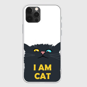 Чехол для iPhone 12 Pro Max с принтом I AM CAT в городе Новоалтайск, Силикон |  | animal | cat | i am cat | meow | животное | зверь | кот | кошка | мяу