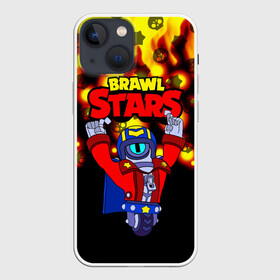 Чехол для iPhone 13 mini с принтом Brawl Stars Stu в городе Новоалтайск,  |  | brawl stars | crow | leon | leon shark | lou | sandy | spike | sprout | stu | superstar stu | surge | барли | боец | бравл старс | бравлер | детские игры | дэррил | леон | логотипы игр | лу | пэм | рико | робот | сенди | спайк | спраут | сту | стью