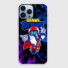 Чехол для iPhone 13 Pro Max с принтом Brawl Stars Superstar Stu в городе Новоалтайск,  |  | Тематика изображения на принте: brawl stars | crow | leon | leon shark | lou | sandy | spike | sprout | stu | superstar stu | surge | барли | боец | бравл старс | бравлер | детские игры | дэррил | леон | логотипы игр | лу | пэм | рико | робот | сенди | спайк | спраут | сту | стью