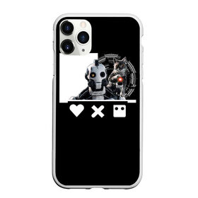 Чехол для iPhone 11 Pro Max матовый с принтом Андроид XBOT 4000 в городе Новоалтайск, Силикон |  | Тематика изображения на принте: андроид | белочерный | белый | знак | кот | котик | кошка | любовь | механизм | робот | роботы | черный