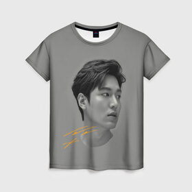 Женская футболка 3D с принтом Ли Мин Хо Lee Min Ho в городе Новоалтайск, 100% полиэфир ( синтетическое хлопкоподобное полотно) | прямой крой, круглый вырез горловины, длина до линии бедер | Тематика изображения на принте: lee min ho | автограф | дорамы | ли мин хо | песни | профиль | роли | фильмы | фото