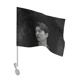 Флаг для автомобиля с принтом Ли Мин Хо Lee Min Ho в городе Новоалтайск, 100% полиэстер | Размер: 30*21 см | lee min ho | автограф | дорамы | ли мин хо | песни | профиль | роли | фильмы | фото