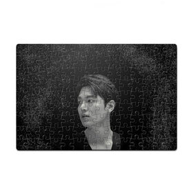 Пазл магнитный 126 элементов с принтом Ли Мин Хо Lee Min Ho в городе Новоалтайск, полимерный материал с магнитным слоем | 126 деталей, размер изделия —  180*270 мм | lee min ho | автограф | дорамы | ли мин хо | песни | профиль | роли | фильмы | фото
