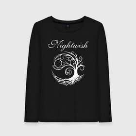 Женский лонгслив хлопок с принтом NIGHTWISH в городе Новоалтайск, 100% хлопок |  | metal | nightwish | tarja turunen | метал | музыка | найтвиш | рок | симфо метал | тарья турунен