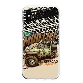 Чехол для iPhone XS Max матовый с принтом LAND ROVER в городе Новоалтайск, Силикон | Область печати: задняя сторона чехла, без боковых панелей | land rover | offroad | внедорожник | ленд ровер | лэндровер | оффроад