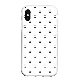 Чехол для iPhone XS Max матовый с принтом Черно-белый узор в горошек в городе Новоалтайск, Силикон | Область печати: задняя сторона чехла, без боковых панелей | abstract | backdrop | background | circle | design | diagonal | dot | fabric | geometric | graphic | illustration | line | paper | pattern | print | rand | repeat | seamless | simple | texture | tile | vector | wallpaper | wave | white | бублики | кружочк