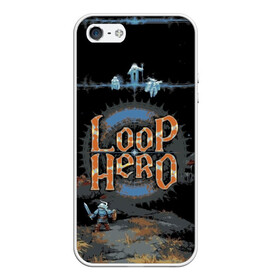 Чехол для iPhone 5/5S матовый с принтом Loop Hero в городе Новоалтайск, Силикон | Область печати: задняя сторона чехла, без боковых панелей | Тематика изображения на принте: games | knight | loop hero | magic | rogue like | russia | steam | sword | герой петли | игры | магия | меч | рогалик | россия | рыцарь | стим