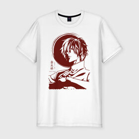 Мужская футболка хлопок Slim с принтом Kaneki Ken Tokyo Ghoul в городе Новоалтайск, 92% хлопок, 8% лайкра | приталенный силуэт, круглый вырез ворота, длина до линии бедра, короткий рукав | anime | kaneki ken | tokyo ghoul | tokyo ghoul: re | аниме | анимэ | гули | джузо сузуя | канеки кен | кузен йошимура | наки | нишики нишио | ре | ренджи йомо | ризе камиширо | токийский гуль | тоука киришима | ута