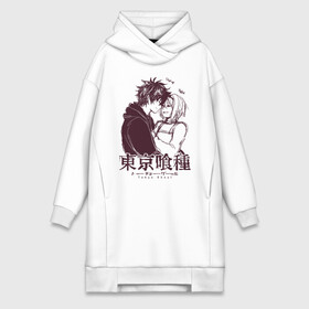 Платье-худи хлопок с принтом Токийский гуль   Shut up Hehe в городе Новоалтайск,  |  | anime | kaneki ken | tokyo ghoul | tokyo ghoul: re | аниме | анимэ | гули | джузо сузуя | канеки кен | кузен йошимура | наки | нишики нишио | ре | ренджи йомо | ризе камиширо | токийский гуль | тоука киришима | ута