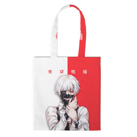Шоппер 3D с принтом Токийский гуль Tokyo Ghoul в городе Новоалтайск, 100% полиэстер | Плотность: 200 г/м2; Размер: 34×35 см; Высота лямок: 30 см | anime | kaneki ken | tokyo ghoul | tokyo ghoul: re | аниме | анимэ | гули | джузо сузуя | канеки кен | кузен йошимура | наки | нишики нишио | ре | ренджи йомо | ризе камиширо | токийский гуль | тоука киришима | ута