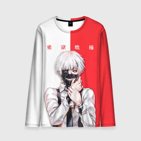 Мужской лонгслив 3D с принтом Токийский гуль Tokyo Ghoul в городе Новоалтайск, 100% полиэстер | длинные рукава, круглый вырез горловины, полуприлегающий силуэт | anime | kaneki ken | tokyo ghoul | tokyo ghoul: re | аниме | анимэ | гули | джузо сузуя | канеки кен | кузен йошимура | наки | нишики нишио | ре | ренджи йомо | ризе камиширо | токийский гуль | тоука киришима | ута