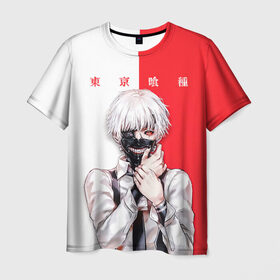 Мужская футболка 3D с принтом Токийский гуль Tokyo Ghoul в городе Новоалтайск, 100% полиэфир | прямой крой, круглый вырез горловины, длина до линии бедер | anime | kaneki ken | tokyo ghoul | tokyo ghoul: re | аниме | анимэ | гули | джузо сузуя | канеки кен | кузен йошимура | наки | нишики нишио | ре | ренджи йомо | ризе камиширо | токийский гуль | тоука киришима | ута