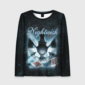 Женский лонгслив 3D с принтом NIGHTWISH в городе Новоалтайск, 100% полиэстер | длинные рукава, круглый вырез горловины, полуприлегающий силуэт | metal | nightwish | tarja turunen | метал | музыка | найтвиш | рок | симфо метал | тарья турунен