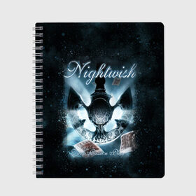 Тетрадь с принтом NIGHTWISH в городе Новоалтайск, 100% бумага | 48 листов, плотность листов — 60 г/м2, плотность картонной обложки — 250 г/м2. Листы скреплены сбоку удобной пружинной спиралью. Уголки страниц и обложки скругленные. Цвет линий — светло-серый
 | metal | nightwish | tarja turunen | метал | музыка | найтвиш | рок | симфо метал | тарья турунен