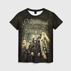 Женская футболка 3D с принтом NIGHTWISH в городе Новоалтайск, 100% полиэфир ( синтетическое хлопкоподобное полотно) | прямой крой, круглый вырез горловины, длина до линии бедер | metal | nightwish | tarja turunen | метал | музыка | найтвиш | рок | симфо метал | тарья турунен