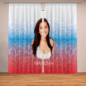 Фотошторы с принтом Манижа Manizha Russia в городе Новоалтайск, Блэкаут (светозащита 90%) / Габардин (светозащита 40% | 2 полотна шириной по 145 см; Высота 200-300 см; Крепление: шторная лента (на крючки); | manizha | далеровна | душанбе | евровидение | евровидение 2021 | манижа | певица | таджикистан | хамраева