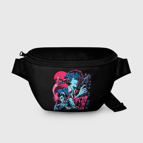Поясная сумка 3D с принтом Cowboy Bebop в городе Новоалтайск, 100% полиэстер | плотная ткань, ремень с регулируемой длиной, внутри несколько карманов для мелочей, основное отделение и карман с обратной стороны сумки застегиваются на молнию | anime | cowboy bebop | space cowboy | аниме | ковбой бибоп | ковбойский бибоп | космический ковбой | манга | спайк шпигель