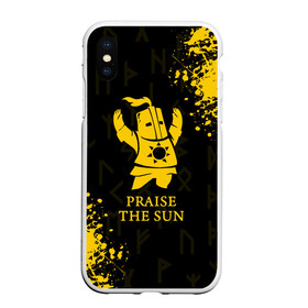 Чехол для iPhone XS Max матовый с принтом DARK SOULS | ТЁМНЫЕ ДУШИ  в городе Новоалтайск, Силикон | Область печати: задняя сторона чехла, без боковых панелей | dark souls | game | knight | praise the sun | дарк соулс | игры | рыцарь | тёмные души