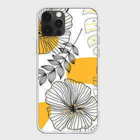 Чехол для iPhone 12 Pro Max с принтом Цветы в городе Новоалтайск, Силикон |  | flowers | герберы | контур | легкие | лилии | мягкие | роза | ромашка | тренд | цветы