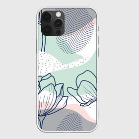 Чехол для iPhone 12 Pro Max с принтом Цветы в городе Новоалтайск, Силикон |  | flowers | герберы | контур | легкие | лилии | мягкие | роза | ромашка | тренд | цветы