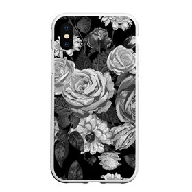 Чехол для iPhone XS Max матовый с принтом Розы в городе Новоалтайск, Силикон | Область печати: задняя сторона чехла, без боковых панелей | Тематика изображения на принте: flowers | герберы | контур | легкие | лилии | мягкие | роза | ромашка | тренд | цветы