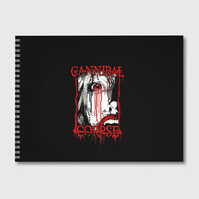 Альбом для рисования с принтом Cannibal Corpse | 2 в городе Новоалтайск, 100% бумага
 | матовая бумага, плотность 200 мг. | Тематика изображения на принте: band | cannibal corpse | metal | music | rock | атрибутика | группа | метал | музыка | рок