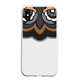 Чехол для iPhone XS Max матовый с принтом Лицо совы из узоров в городе Новоалтайск, Силикон | Область печати: задняя сторона чехла, без боковых панелей | арт | африканский | глаза | графика | животное | лицо | маска | мультфильм | охота | природа | символ | сова | тату