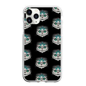 Чехол для iPhone 11 Pro Max матовый с принтом Чеширские котики в городе Новоалтайск, Силикон |  | Тематика изображения на принте: cheshire | алиса в стране чудес | зубастик | кот | котик | кэррол | мордочка | смайл | улыбка | чешир | чеширский | чеширский кот