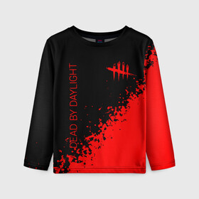 Детский лонгслив 3D с принтом Dead by Daylight. в городе Новоалтайск, 100% полиэстер | длинные рукава, круглый вырез горловины, полуприлегающий силуэт
 | dbd | dead by daylight | esport | games | survival horror | дбд | дед бай дейлайт | игроки | игролюбители | игроманы | игры | киберспорт | мертвы к рассвету