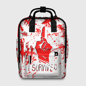 Женский рюкзак 3D с принтом Dead by Daylight. в городе Новоалтайск, 100% полиэстер | лямки с регулируемой длиной, сверху ручки, чтобы рюкзак нести как сумку. Основное отделение закрывается на молнию, как и внешний карман. Внутри два дополнительных кармана, один из которых закрывается на молнию. По бокам два дополнительных кармашка, куда поместится маленькая бутылочка
 | dbd | dead by daylight | esport | games | survival horror | дбд | дед бай дейлайт | игроки | игролюбители | игроманы | игры | киберспорт | мертвы к рассвету
