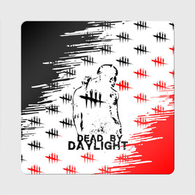 Магнит виниловый Квадрат с принтом dead by daylight в городе Новоалтайск, полимерный материал с магнитным слоем | размер 9*9 см, закругленные углы | Тематика изображения на принте: dbd | dead by daylight | esport | games | survival horror | дбд | дед бай дейлайт | игроки | игролюбители | игроманы | игры | киберспорт | мертвы к рассвету