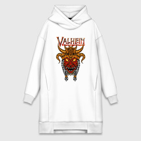 Платье-худи хлопок с принтом Valheim в городе Новоалтайск,  |  | fantasy | mmo | valheim | valve | валхейм | вальхейм | викинги | выживалка | игра | королевская битва | ммо | ролевая игра | фэнтази