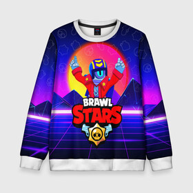 Детский свитшот 3D с принтом BRAWL STARS STU в городе Новоалтайск, 100% полиэстер | свободная посадка, прямой крой, мягкая тканевая резинка на рукавах и понизу свитшота | brawl stars | skin | stu | бравл старс | бравлеры | персонаж | приватный сервер | робот. | скин | сту