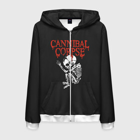 Мужская толстовка 3D на молнии с принтом Cannibal Corpse в городе Новоалтайск, 100% полиэстер | длина до линии бедра, манжеты и пояс оформлены мягкой тканевой резинкой, двухслойный капюшон со шнурком для регулировки, спереди молния, по бокам два кармана | Тематика изображения на принте: cannibal corpse | kreator | slayer | sodom | анархия | блэк метал | гаражный рок | гитара | гранж | дэт метал | металл | панк рок | рок музыка | рок н ролл | рокер | треш метал | труп каннибал | тяжелый рок | хард рок