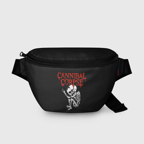 Поясная сумка 3D с принтом Cannibal Corpse в городе Новоалтайск, 100% полиэстер | плотная ткань, ремень с регулируемой длиной, внутри несколько карманов для мелочей, основное отделение и карман с обратной стороны сумки застегиваются на молнию | cannibal corpse | kreator | slayer | sodom | анархия | блэк метал | гаражный рок | гитара | гранж | дэт метал | металл | панк рок | рок музыка | рок н ролл | рокер | треш метал | труп каннибал | тяжелый рок | хард рок
